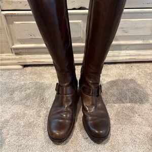 Alberto Fermani Dark Brown Leather Boots